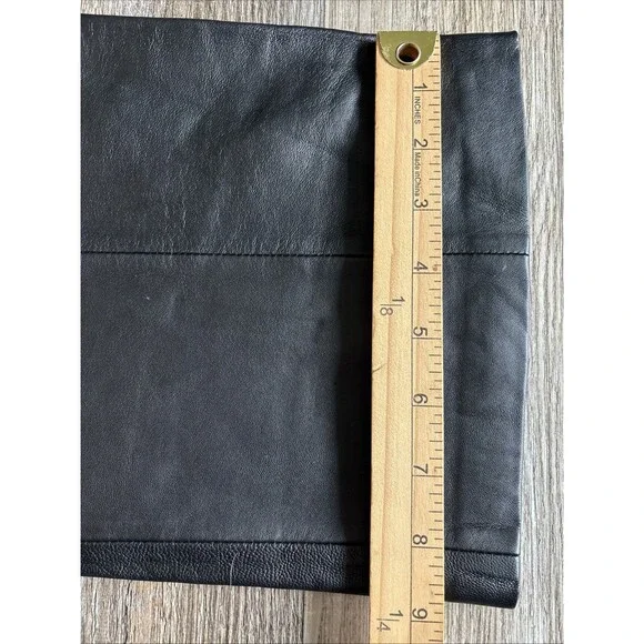 Walter Baker Luka Lamb Leather Black Wide Leg Slouchy Pants Size 4 NWT READ $750 - Picture 14 of 14